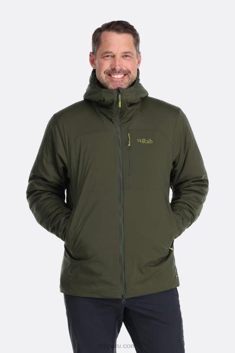Chaqueta Con Aislamiento Alpino Xenair Tt64818 Ejército Hombres Rab