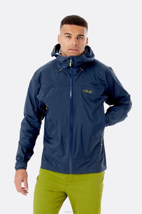 Chaqueta Impermeable Downpour Plus 2.0 Tt64892 Tinta Profunda Hombres Rab
