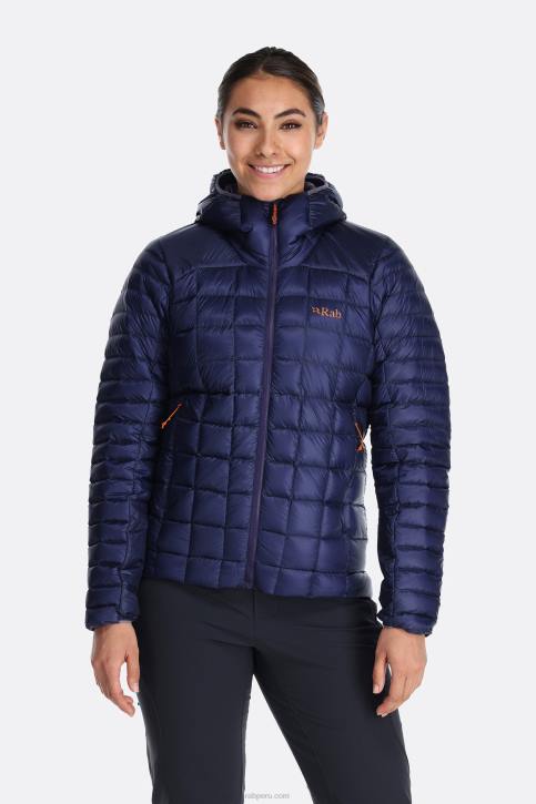 Chamarra De Plumas Alpinas Míticas Tt64149 Patriota Azul Mujer Rab