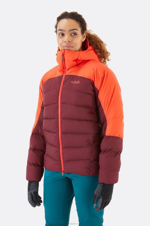Chaqueta Alpina Infinity Tt6489 Pomelo Rojo/brezo Intenso Mujer Rab