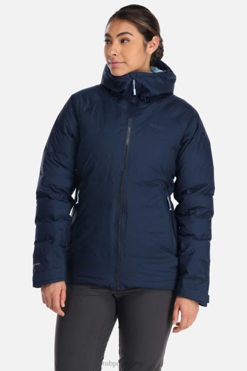 Chaqueta De Plumón Impermeable Valance Tt649 Tinta Profunda Mujer Rab