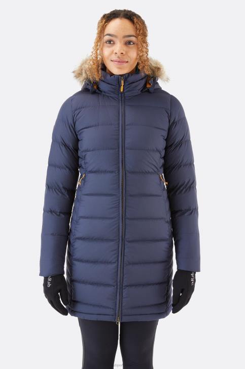 Parka De Cobertura Profunda Tt643 Mezclilla Profunda Mujer Rab