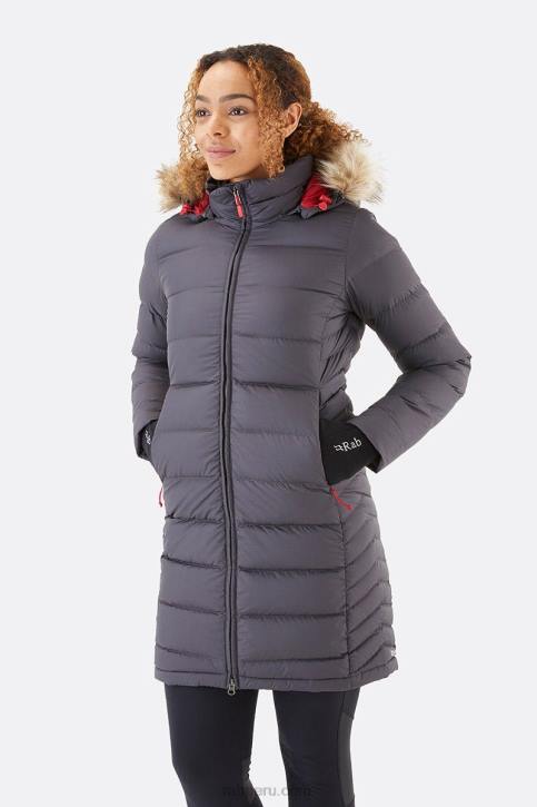 Parka De Cobertura Profunda Tt644 Grafeno Mujer Rab