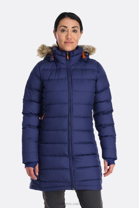 Parka De Cobertura Profunda Tt645 Patriota Azul Mujer Rab