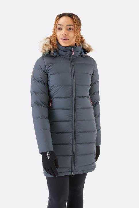 Parka De Cobertura Profunda Tt646 Acero Mujer Rab