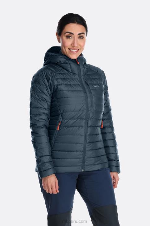 Plumífero Largo Alpino Ultraligero Tt6450 Azul Orión Mujer Rab