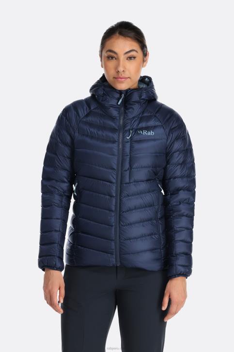 Sudadera Con Capucha De Plumon De Argon Tt64101 Tinta Profunda Mujer Rab