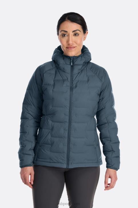 Sudadera Con Capucha Y Plumon De Codo Tt64134 Azul Orion Mujer Rab