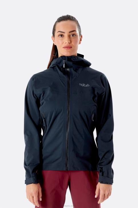 Chaqueta Impermeable Cinética 2.0 Tt64204 Beluga Mujer Rab