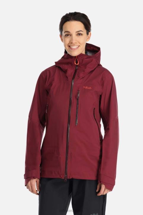 Chaqueta Impermeable Cortafuegos Tt64173 Brezo Profundo Mujer Rab