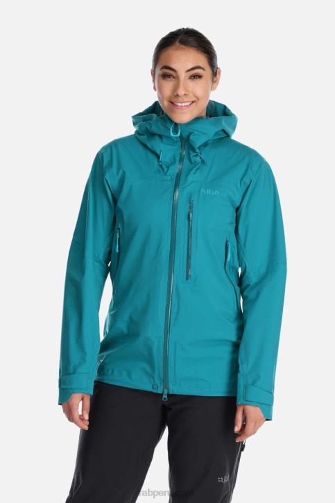 Chaqueta Impermeable Cortafuegos Tt64176 Ultramarino Mujer Rab