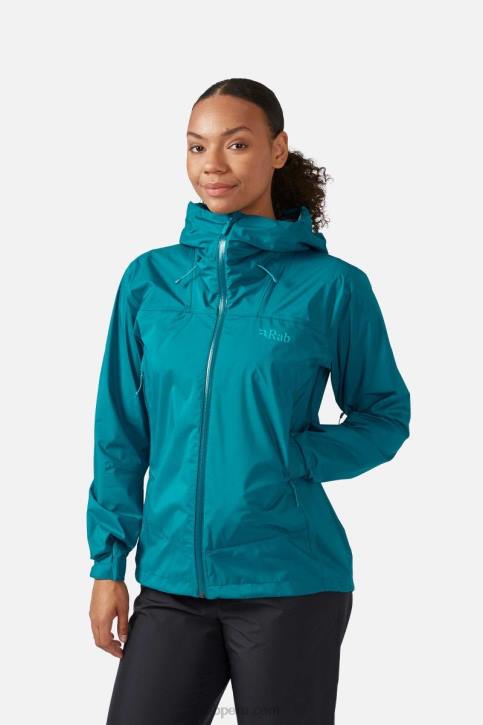 Chaqueta Impermeable Downpour Plus 2.0 Tt64168 Ultramarino Mujer Rab