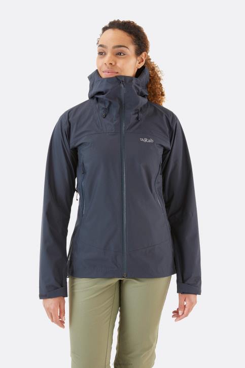 Chaqueta Impermeable Eco Arco Tt64193 Beluga Mujer Rab