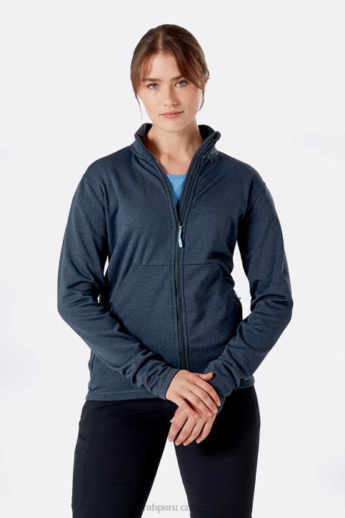 Chaqueta Geon Tt64340 Negro/acero Jaspeado Mujer Rab