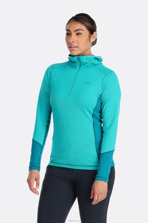 Conductor Con Capucha Tt64241 Aguamarina Mujer Rab