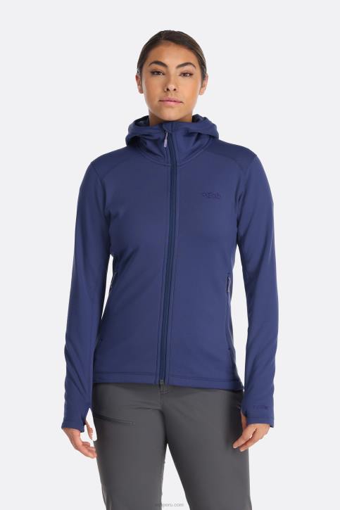 Sudadera Con Capucha De Aparición Tt64329 Patriota Azul Mujer Rab