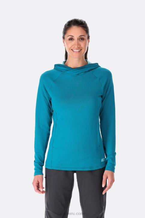 Sudadera Con Capucha Diero Tt64370 Ultramarino Mujer Rab