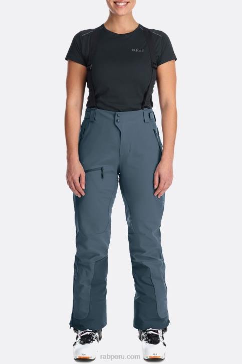 Pantalón Softshell Khroma Ascender Tt64415 Azul Orión Mujer Rab