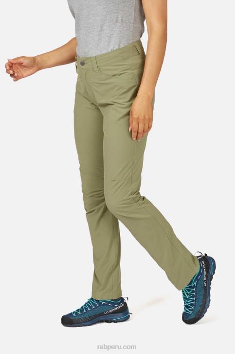 Pantalones Capstone Tt64438 Anís Verde Mujer Rab