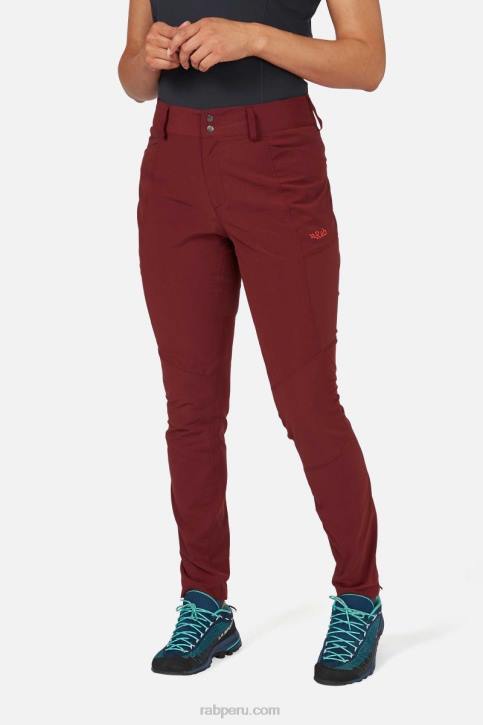 Pantalones Ligeros Inclinados Tt64436 Brezo Profundo Mujer Rab