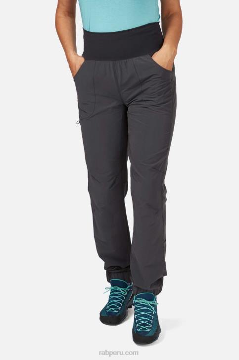 Pantalones Obtusos Tt64458 Antracita Mujer Rab